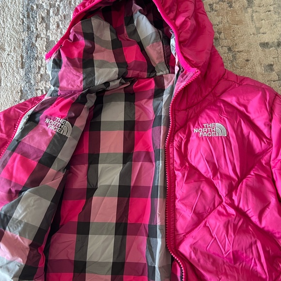 The north face girl winter puffer jacket double-sided - Picture 5 of 6